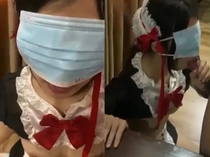 Em người yêu việt dâm cosplay nô lệ liếm bú con dương vật điêu luyện